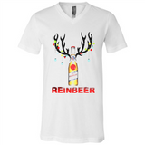 Miller High Life beer reinbeer Christmas - Canvas Unisex V-Neck