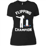 Water Bottle Flipping Tshirt Dabbing Flipping Champion - Ladies' Boyfriend T-Shirt