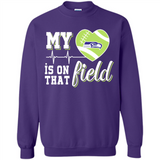 Seattle Seahawks Football My Heart is on that Field - Sweatshirt