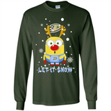 Minion Anaheim Ducks Ugly Christmas Sweater Let it Snow - Long Sleeve T-Shirt