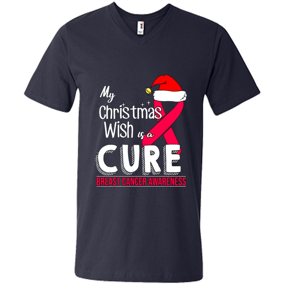 My Christmas Wish Is A Cure Breast Cancer Awareness sweater PINGPONG