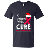 My Christmas Wish Is A Cure Breast Cancer Awareness sweater PINGPONG