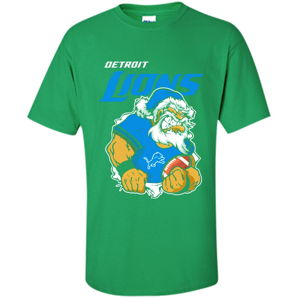 Grumpy Santa Claus Detroit Lions Football Team PINGPONG