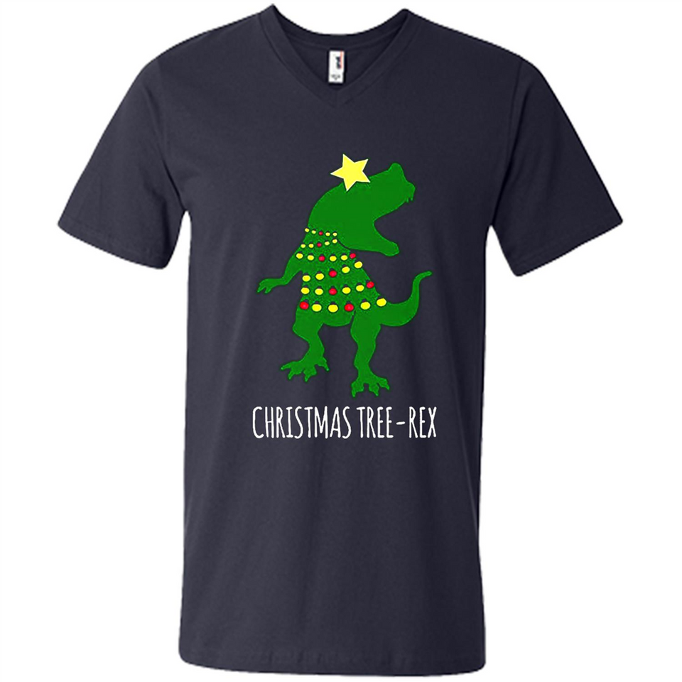 Christmas Tree Rex - Men's V-Neck