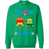 Snow Day Shirt For Cleveland Indians Vs Minion Fans pingpong