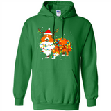 Christmas Lights Shetland Sheepdog Wearing Santa Hat Funny Xmas Mug - Hoodie