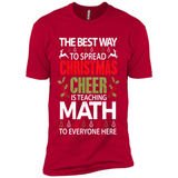 Math Teacher Christmas Shirt Christmas Cheer - Premium Short Sleeve T-Shirt