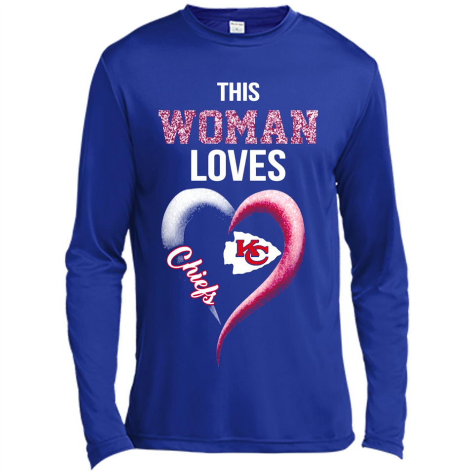 This Woman love Chiefs NFL football team - Canvas Long Sleeve T-Shirt