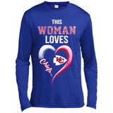 This Woman love Chiefs NFL football team - Canvas Long Sleeve T-Shirt