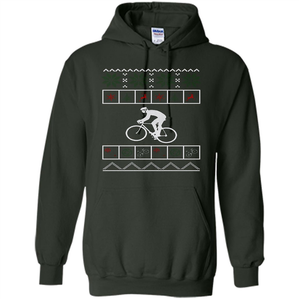 Christmas Ugly Sweater Cycling - Ugly Christmas Sweater - Hoodie
