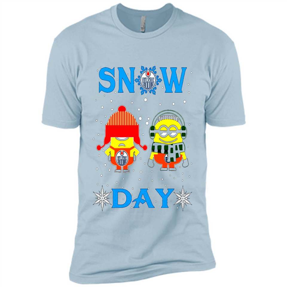 Snow Day Shirt For Edmonton Oilers Vs Minion Fans pingpong
