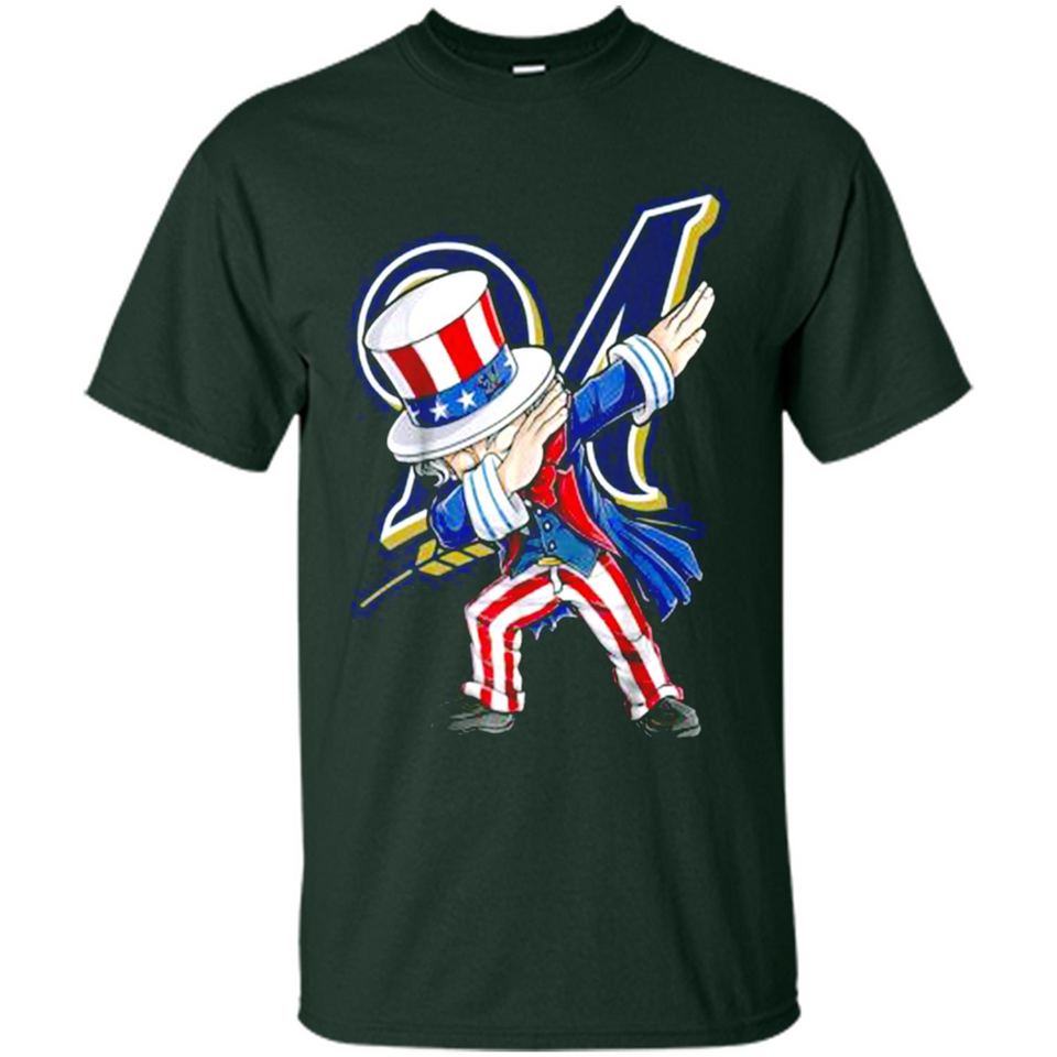 MLB MILWAUKEE BREWERS UNCLE SAM DABBING INDEPENDENCE DAY