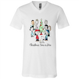 Snoopy Christmas Time Is Here Sporty T-Shirt - Canvas Unisex V-Neck