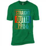 Retro Straight Outta 1986 32 Years Old - Premium Short Sleeve T-Shirt