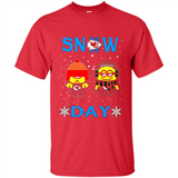 Snow Day Shirt For Kansas City Chiefs Vs Minion Fans Cotton pingpong