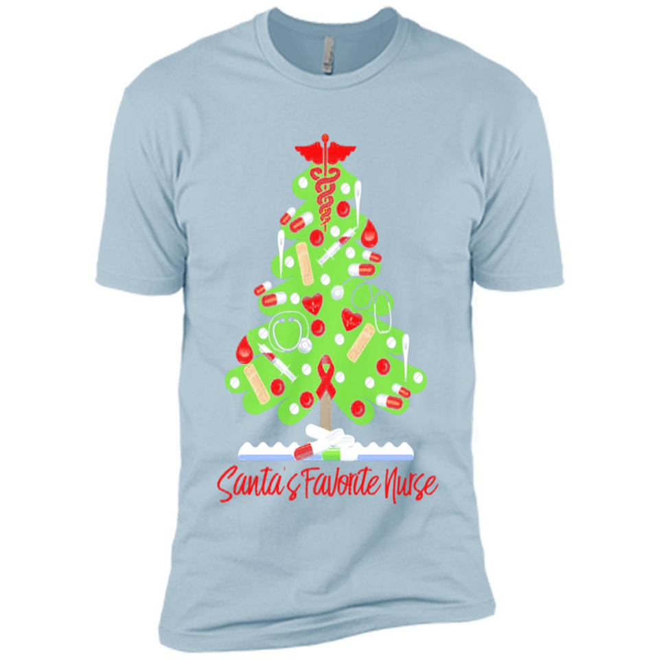 Santa's Favorite Nurse Christmas Tee