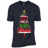 We Wish You A Merry Christmas Funny Pine Gift Sleeve - Premium Short Sleeve T-Shirt