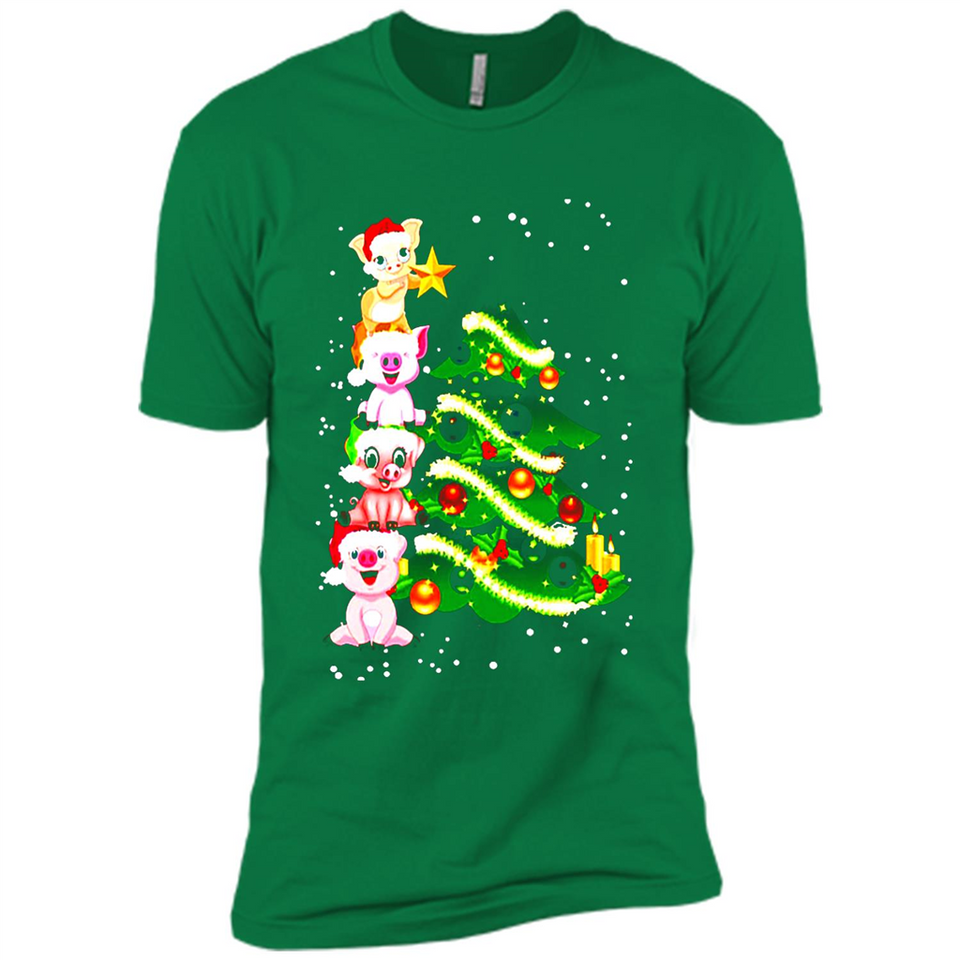 Pigs Christmas T Shirt PINGPONG - Premium Short Sleeve T-Shirt