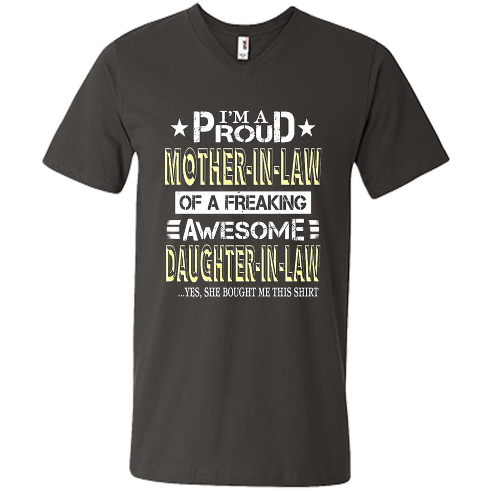 I'm A Proud Mother In Law Of A Freaking Awesome Daughter - Men's V-Neck