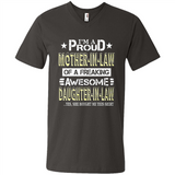 I'm A Proud Mother In Law Of A Freaking Awesome Daughter - Men's V-Neck