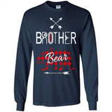 Brother Shirt Buffalo Plaid Family Camping Bear Tee - Long Sleeve T-Shirt