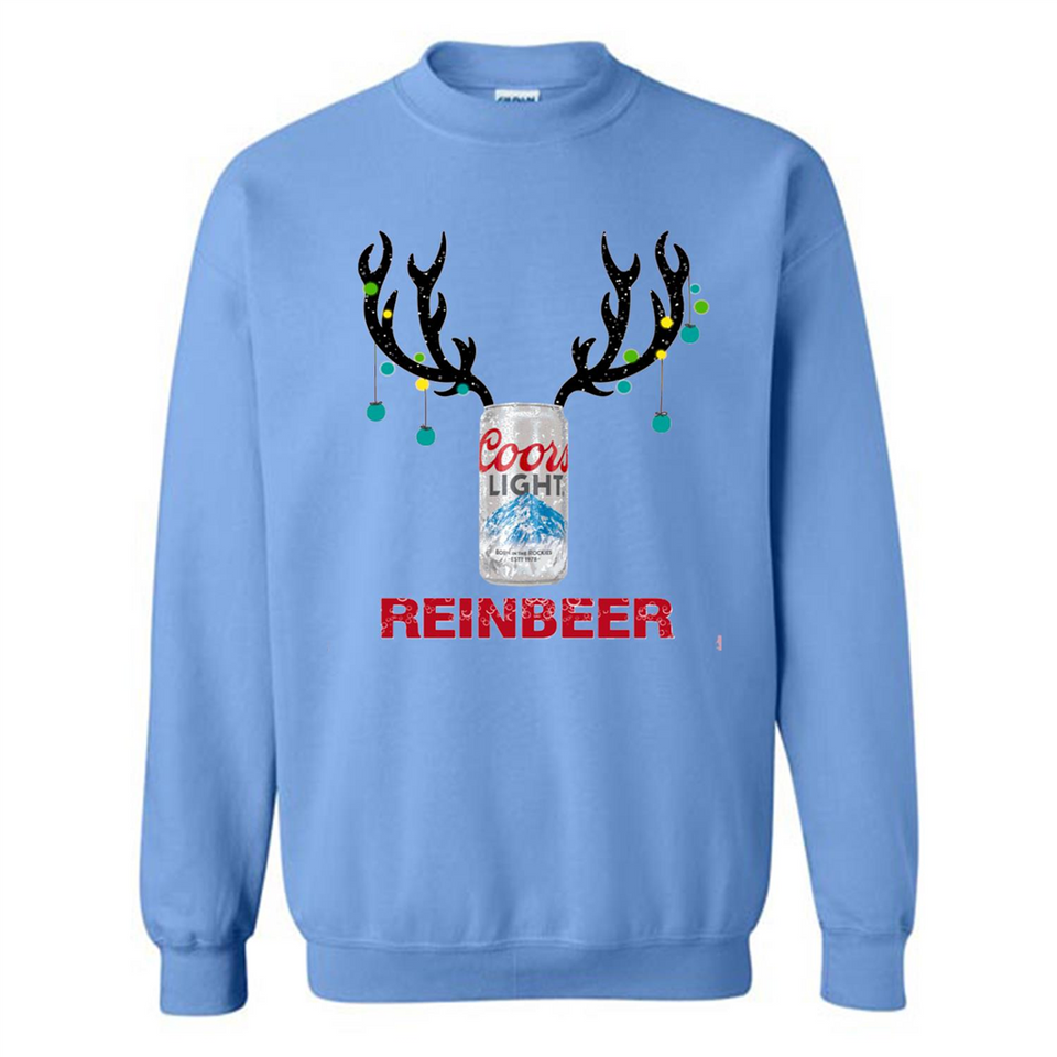 Coors Light Reinbeer Funny Beer Reindeer Christmas Sweatshirt - Sweatshirt