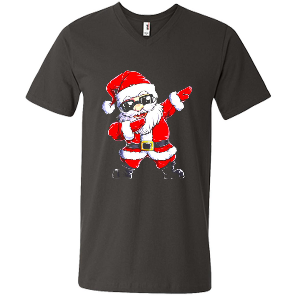 Christmas shirt Dabbing Santa Claus Xmas Gift - Men's V-Neck
