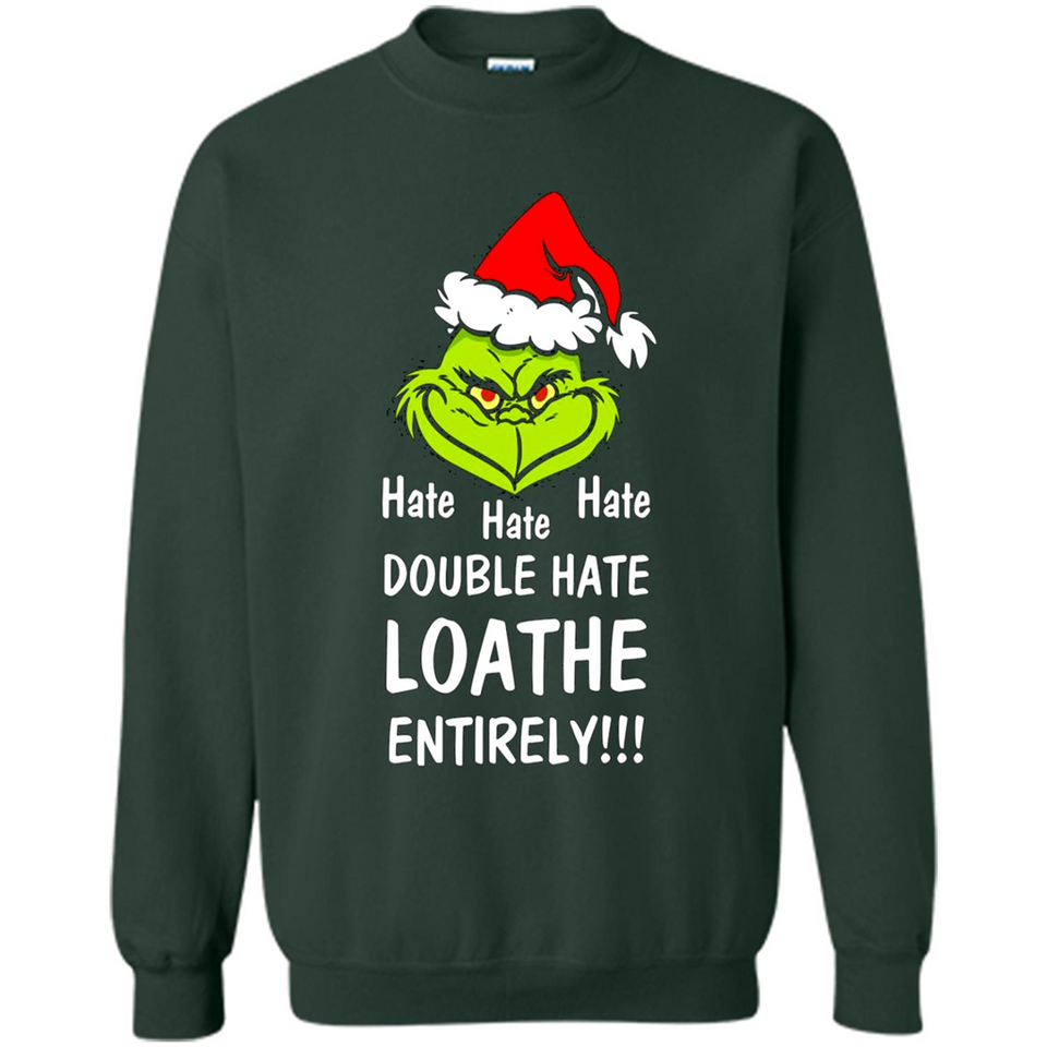 Mr Grinch hate hate hate double hate loathe entirely sweater PINGPONG