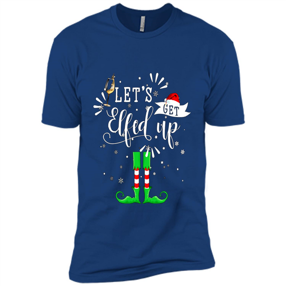 Let's Get Elfed Up Funny Drinking Wine Christmas Elf PINGPONG