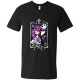Disney Nightmare Before Christmas Jack And Sally T-Shirt - Men's V-Neck