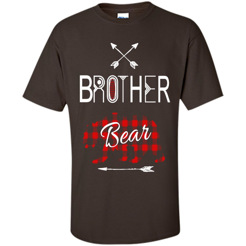 Brother Shirt Buffalo Plaid Family Camping Bear Tee - Shirt