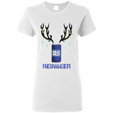 Dilly Dilly Reinbeer Funny Beer Reindeer Christmas Sporty - Ladies Short-Sleeve