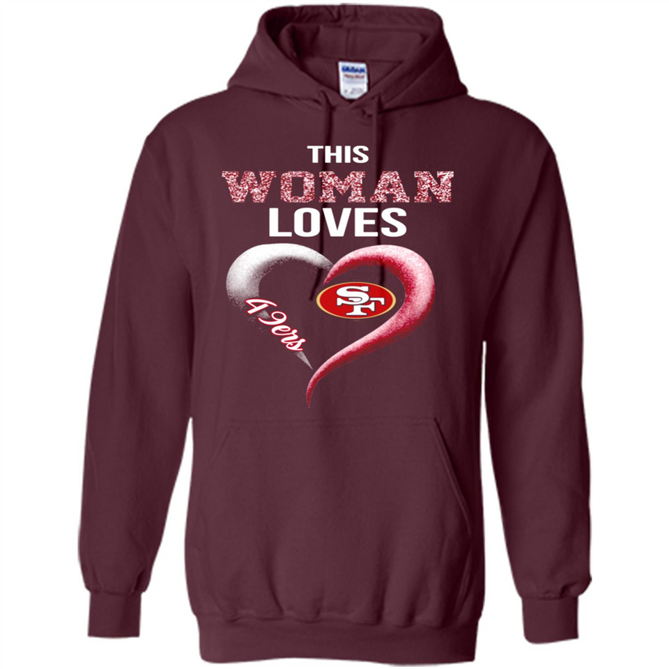This Woman love 49ers NFL football team - Hoodie