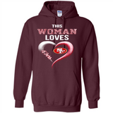 This Woman love 49ers NFL football team - Hoodie