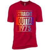 Retro Straight Outta 1975 43 Years Old - Premium Short Sleeve T-Shirt