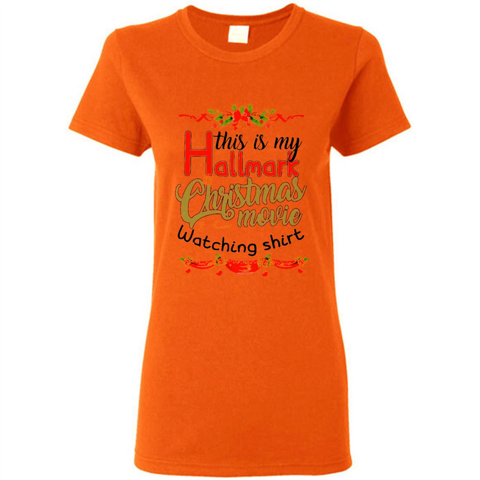 This My Movies Hallmark-Christmas Loves Is T-Shirt - Ladies Short-Sleeve