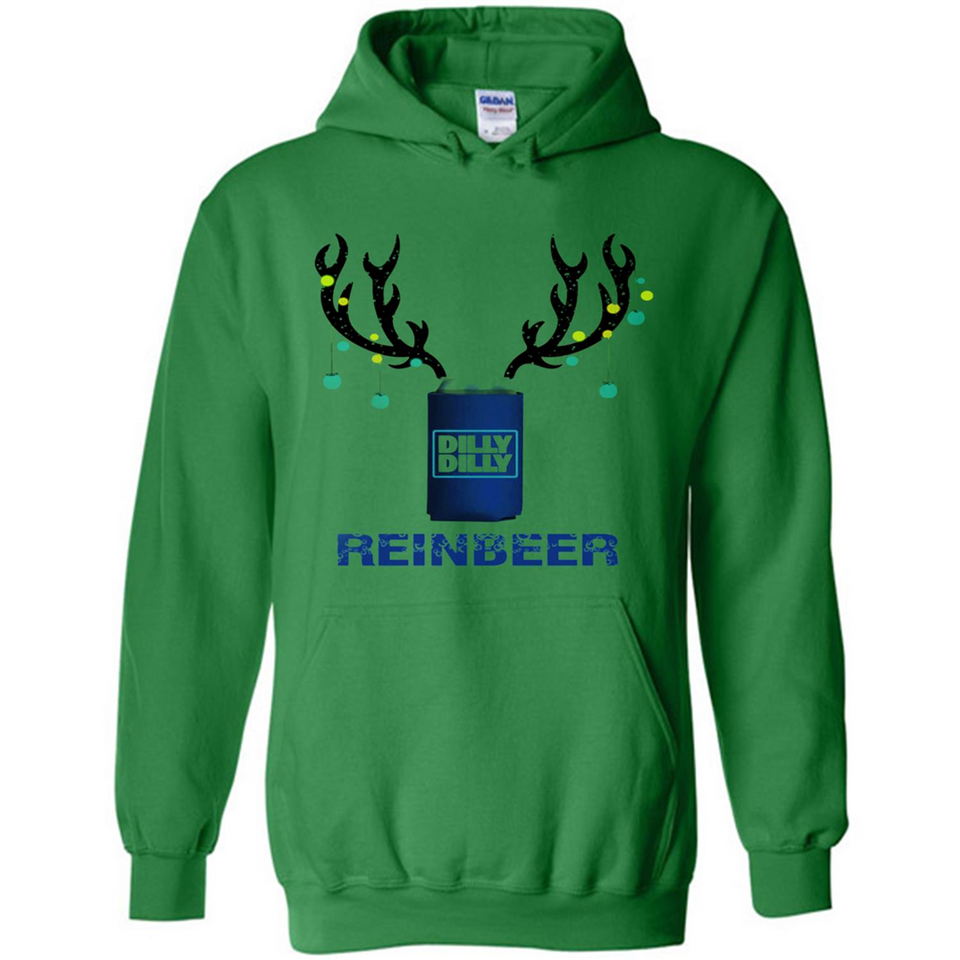 Dilly Dilly Reinbeer Funny Beer Reindeer Christmas Sporty - Hoodie