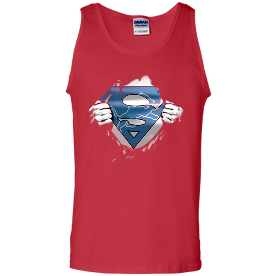 Detroit Lions And Superman Fans - Tank Top