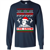 Narcos dashing through the snow Christmas sweatshirt PINGPONG