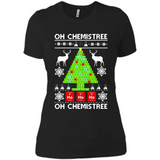 Oh Chemistree, Oh Chemistree Christmas Ugly Sweater - Ladies' Boyfriend T-Shirt