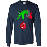 GRINCH HAND HOLDING CLEVELAND INDIANS GLITTER CHRISTMAS PINGPONG