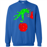 Christmas The Grinch Hand Holding Apple Ornament sweater - Sweatshirt