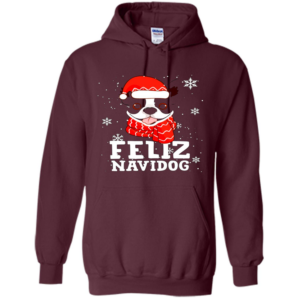 Feliz Navidog Boston Terrier Dog Ugly Xmas Sweater PING PONG