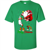 Merry Christmas Santa Claus With Big Dog sweater PINGPONG