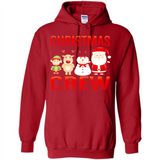 CHRISTMAS CREW Shirt X-mas Santa Snowman Reindeer Elf - Hoodie