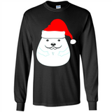 Funny Hamster Christmas t-shirt Santa Hat - Long Sleeve T-Shirt
