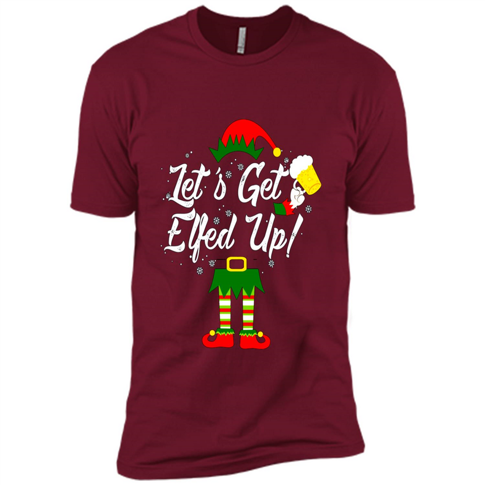 Let's Get Elfed Up Drinking Beer Christmas PINGPONG