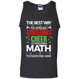 Math Teacher Christmas Shirt Christmas Cheer - Tank Top