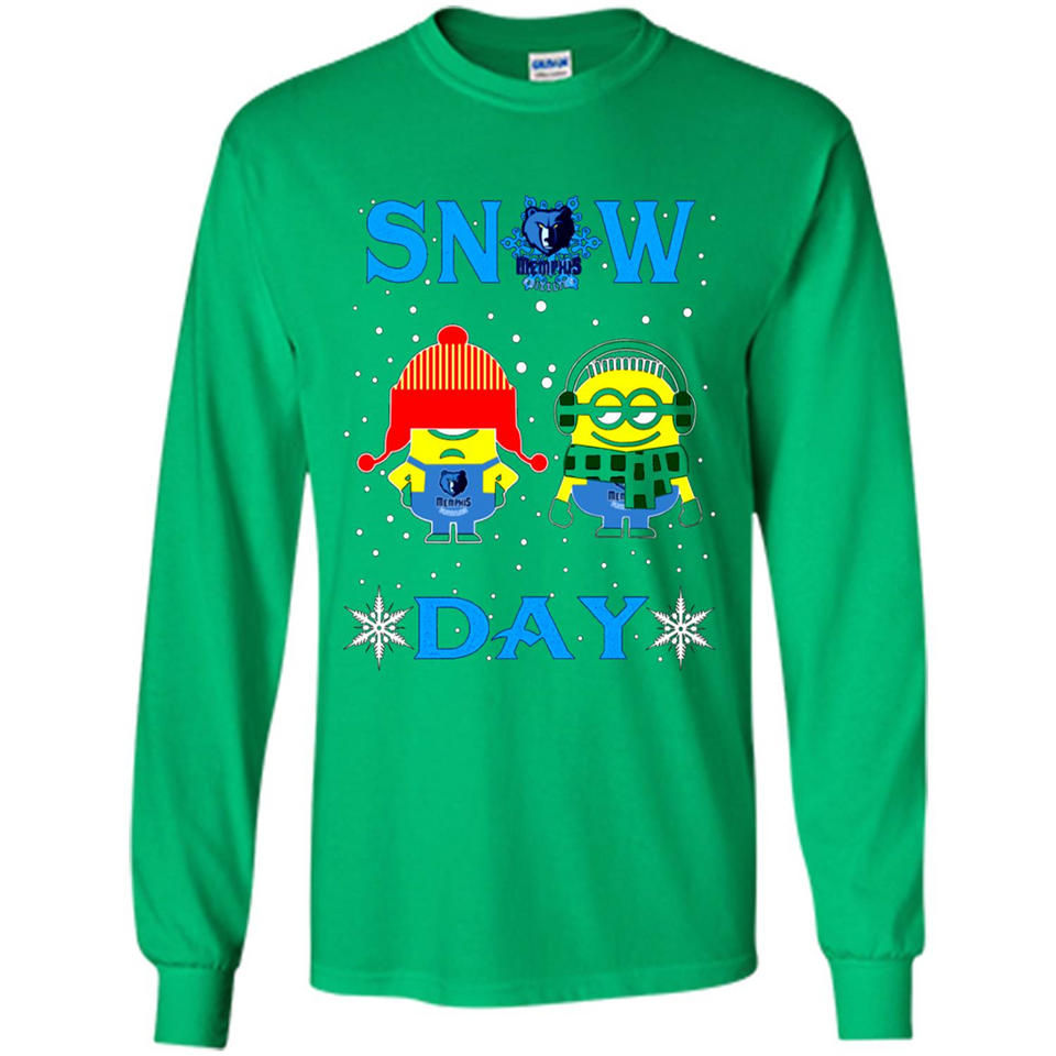 Snow Day Shirt For Memphis Grizzlies Vs Minion Fans pingpong