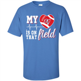 Tampa Bay Buccaneers Football My Heart is on that Field - Shirt